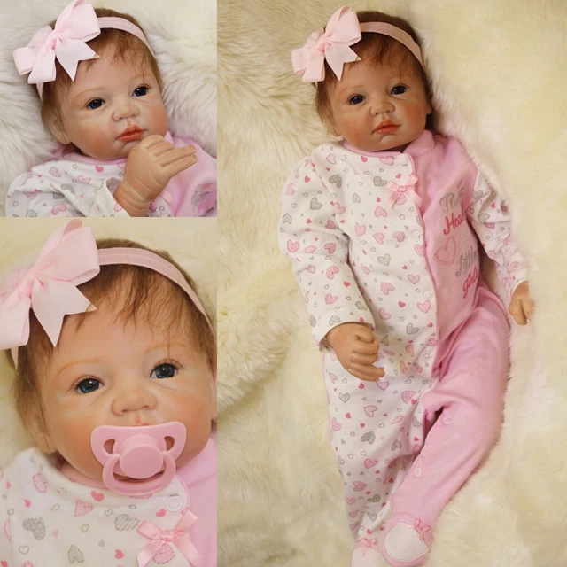 20" Reborn Dolls Baby Lifelike Silicone Vinyl Handmade Newborn Doll Xmas Gift UK