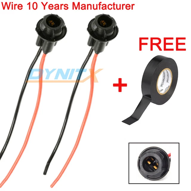 194 Universal Pigtail Wire Female Socket Harness Front Side Marker Light Plug D