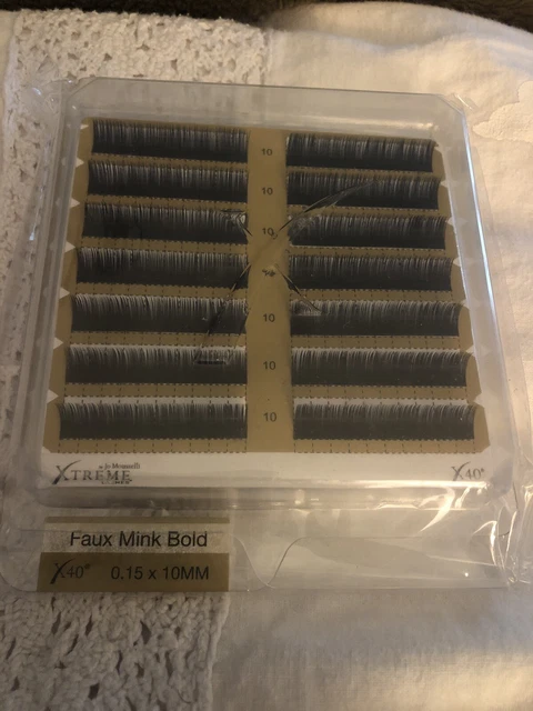 Xtreme Lashes Extensions Faux Mink Bold X40 0.15 X 10mm Mink Bold