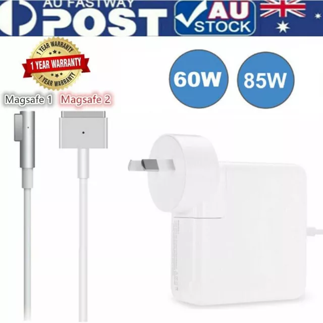 For MacBook Pro 60-85W T-Tip MagSafe 1/2 Power Adapter Charger A1435 60 Watt MS2