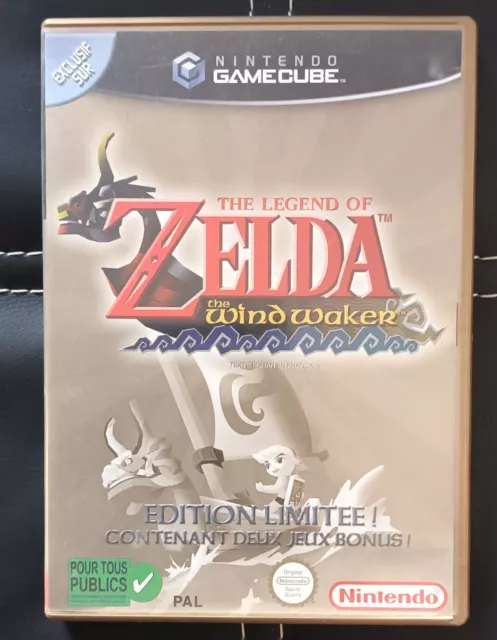 Jeu Gamecube Zelda: The Wind Waker EDITION LIMITEE PAL FR Comme Neuf Avec Manuel