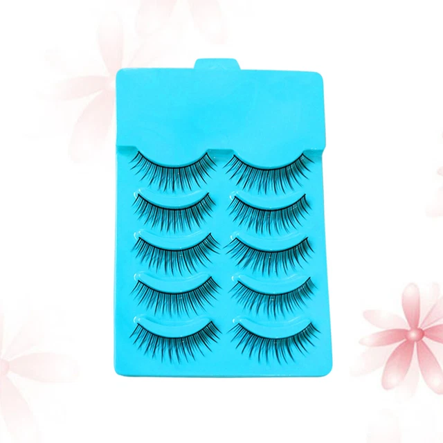 5 pares de pestañas individuales maquillaje desnudo falso exagerado