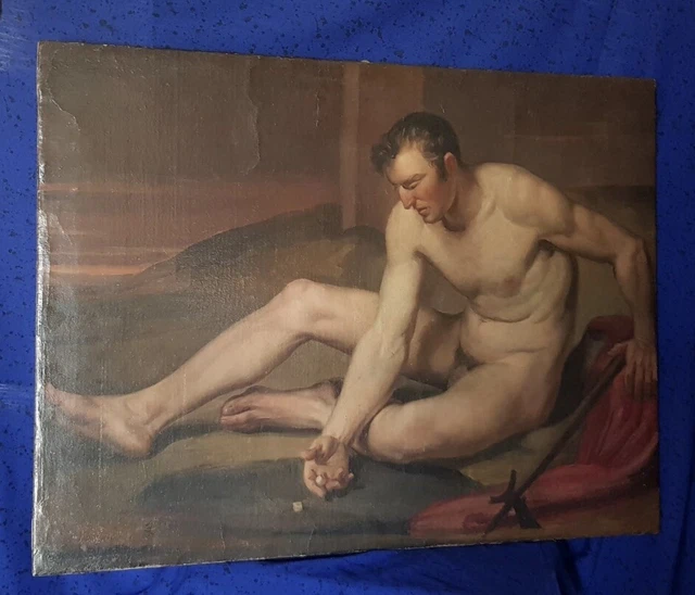 QUADRO OLIO ACCADEMICO, SU TRLA, Gioco Ai Dadi, XIX SECOLO