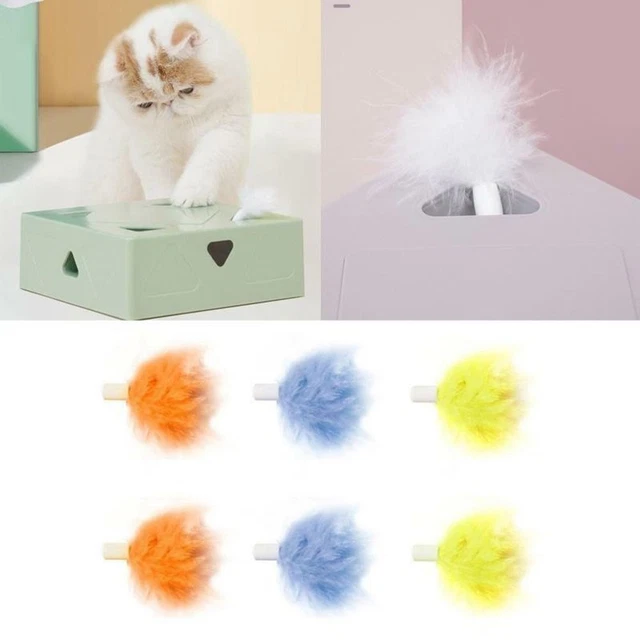 Jouet de chat Tête de remplacement Boîte magique de chat Jouet de plume de chat
