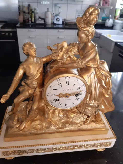 Traumhafte Barock Pendule um 1760 3