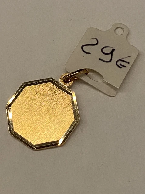 Médaille Pendentif Coeur à Graver - Plaqué Or 18k | La Boutique des