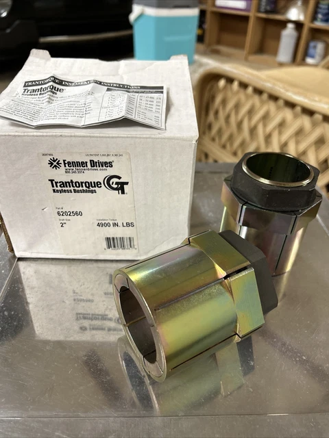 2 PC - Fenner Drives 6202560 Trantorque GT 2" Keyless Bushing