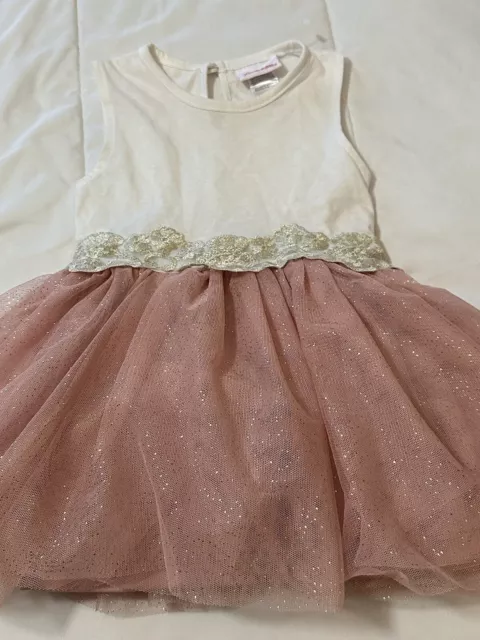 New Baby Girl’s Girls Size 24 month Little Lass Gown Sparkly Dress Outfit