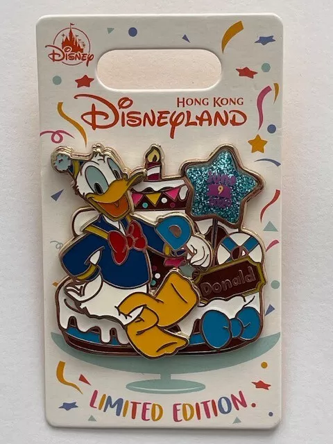 Disney Pins HKDL Hong Kong Donald Duck June Birthday LE600 Pin (B)