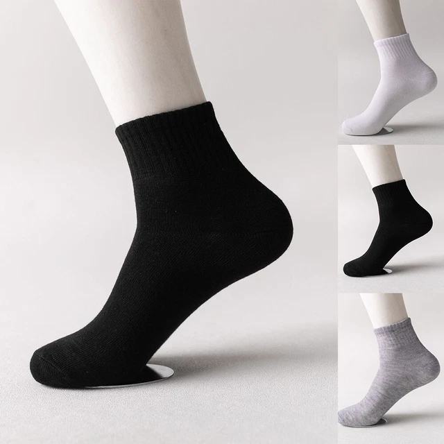 Chaussettes Automne Respirant Confortable Coton Hommes 'S Couleur Unie