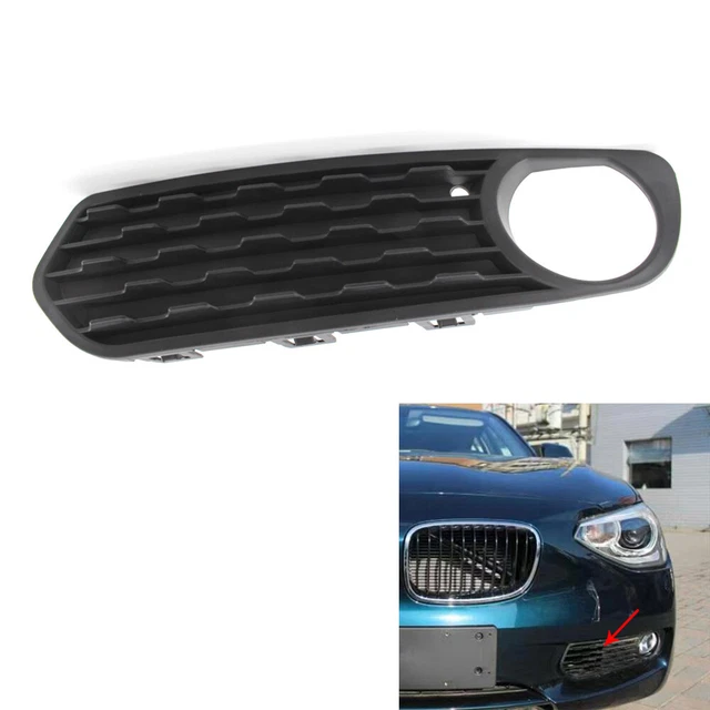 Griglia Radiatore BMW Serie 1 F20 F21 2015-2018 - Nera Lucida, Design Doppia Lamella