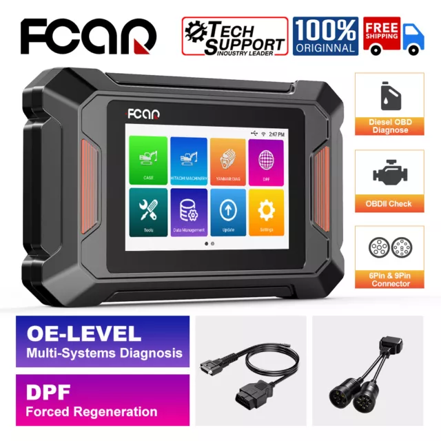FCAR F804 HD Heavy Duty Truck OBD2 Scanner Full Diagnostic Tool DPF Regeneration