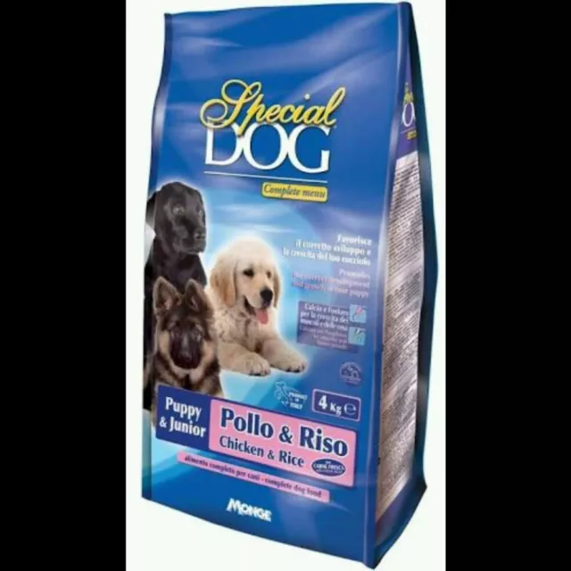 Special Dog Monge Crocchette Puppy & Junior con Pollo e Riso 4Kg