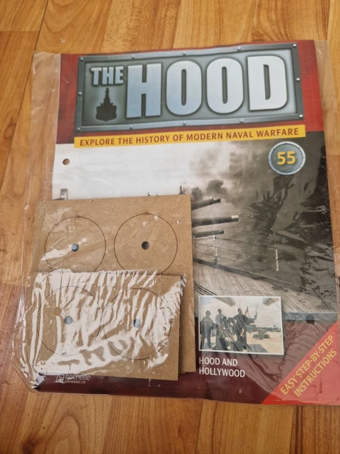 Hachette Models ISSUE 55 HACHETTE Build The Hms Hood Model Ship 1/200 Ww2 Battle ...