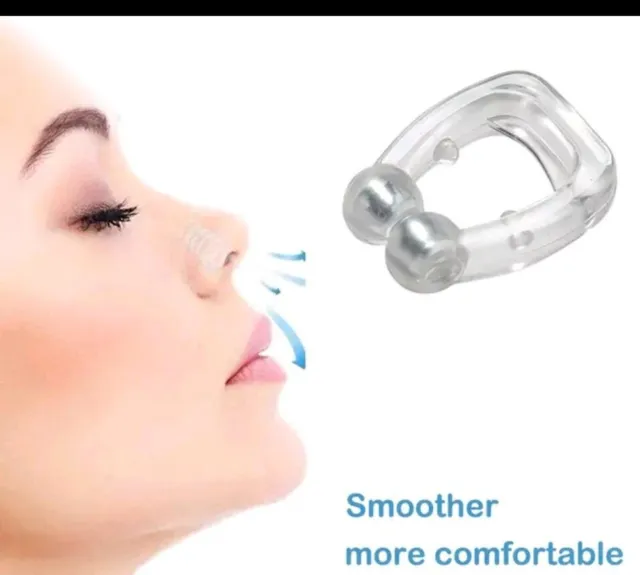 Imán de silicona anti-ronquidos y anti-ronquidos clip nasal