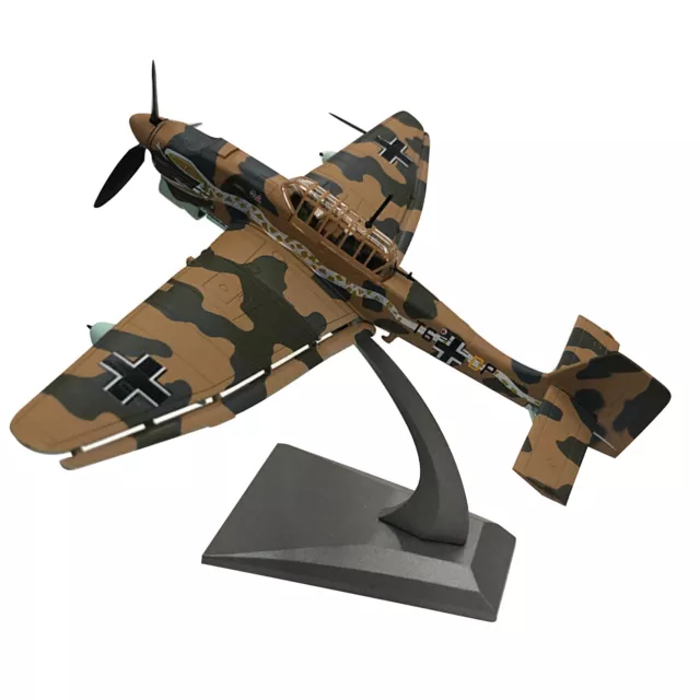 1/72 WWII German Air Force Stuka Ju-87 Bomber Model Military Fighter Ornaments