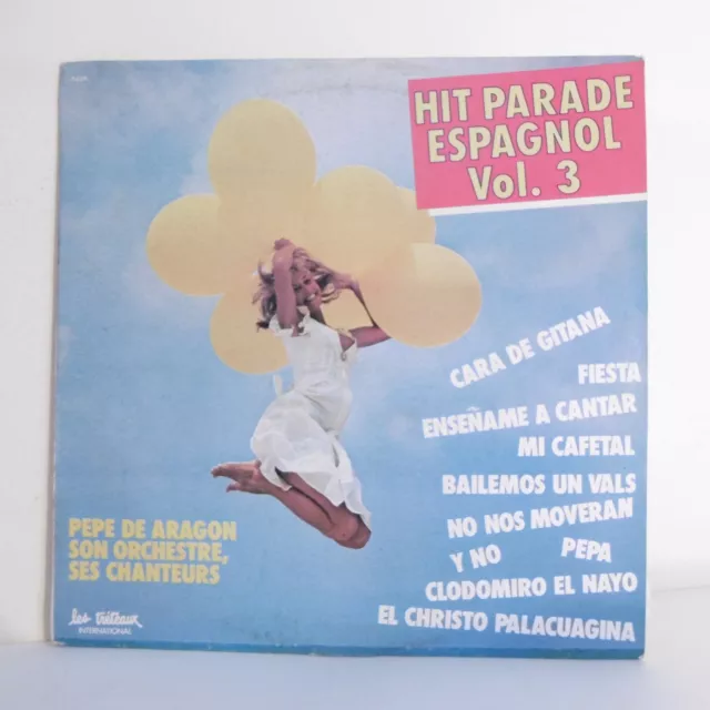 33T Pepe DE ARAGON Vinyle LP 12" HIT PARADE ESPAGNOL Vol.3 - TRETEAUX 6424 Rare