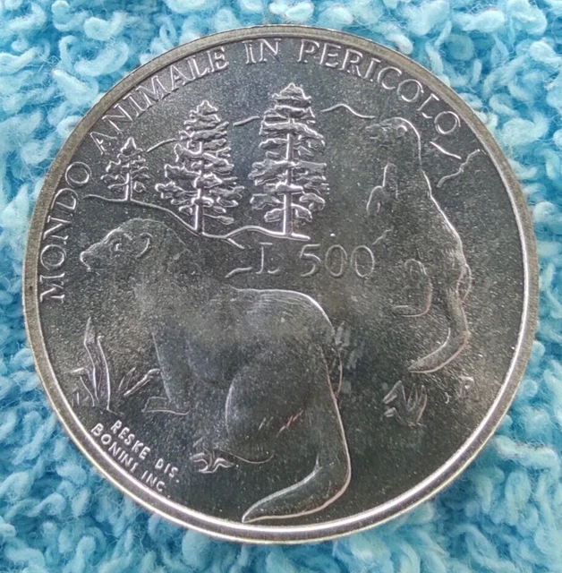 SAN MARINO 500 lire 1993 KM#291 ARGENTO 0.835-11 gr. (SC)
