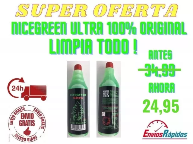 LIMPIADOR EXTREMO ULTRA NICEGREEN 1 Litro 100% sin corrosivos ni ácidos 24h 🚚💨