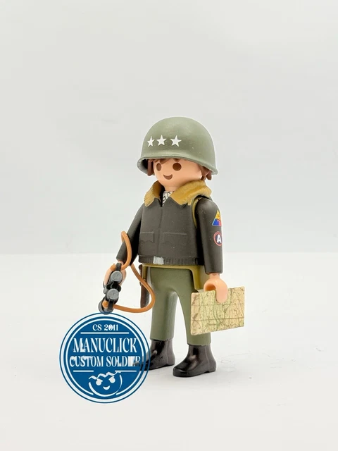 Custom Playmobil WW2 – Moto WL40 Américaine N°431 – Très Bon état
