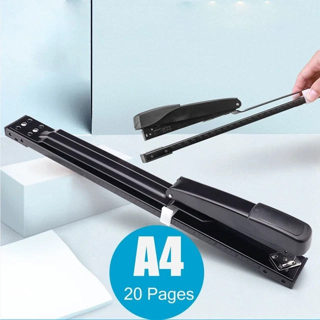 HEAVY DUTY LONG Arm Stapler A3 Desk Stapling Machine Bookbinding $38.31 ...