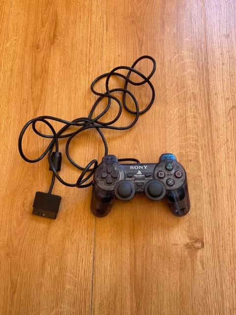 Ps2 Controller Joypad Playstation 2 Sony Dualshock 2 Nero/Black Trasparente