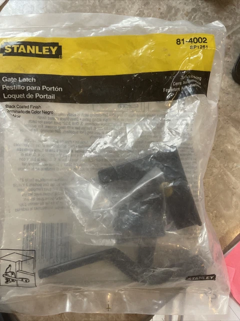 NEW Stanley Self-Locking Black Gate Latch, Number 81-4002/SP1261