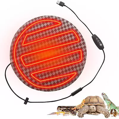 Reptile Pet Electric Heating Pad Heater Heat Mat Warmer Hermit Crab Frog Lizard