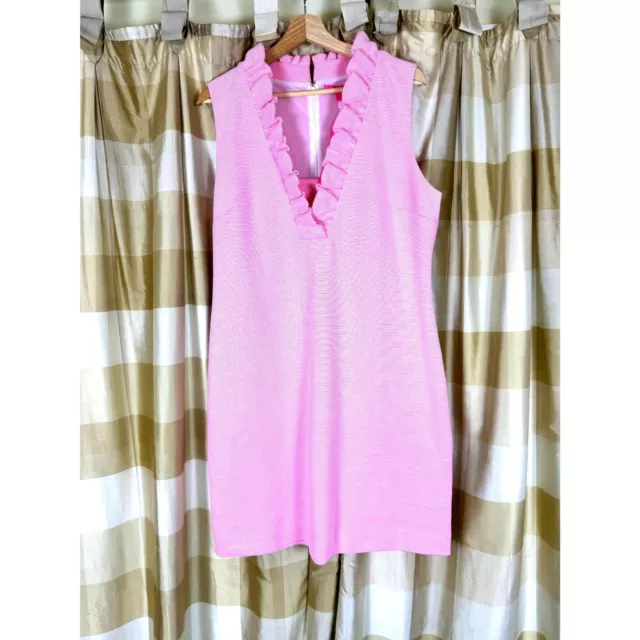 NWT Lilly Pulitzer Tisbury Shift Dress in Pink Tropics Lucky Catch Stripe Sz XL 3