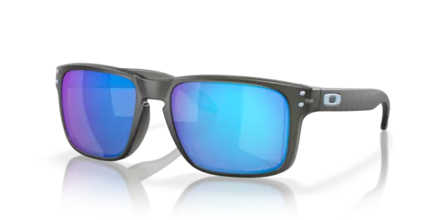 OCCHIALI DA SOLE Oakley Holbrook Matte Grey Smoke Prizm Sapphire Polarized...