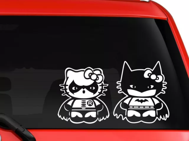 Hello Kitty Bow Sticker Vinyl Decal Car Window Truck Sid Wall Mirror Decor  Cute