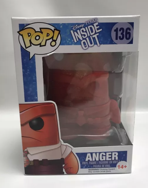 FUNKO POP 136 DISNEY INSIDE OUT ANGER VARIANTE CRISTAL PAILLETTES Vice versa