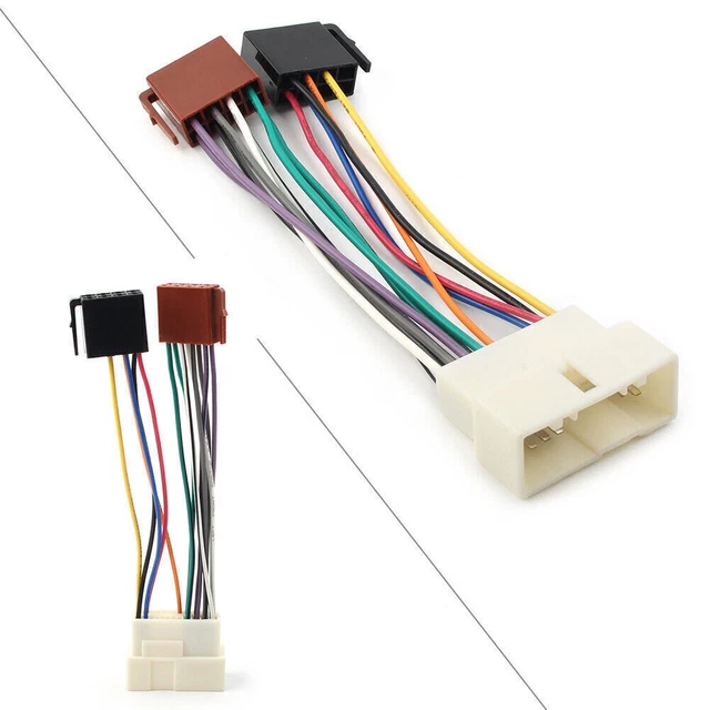 ISO Wiring Harness Stereo Radio Plug Lead Loom Connector Adaptor Fit Hyundai Kia