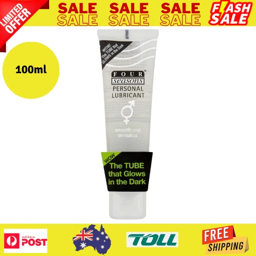 FOUR SEASONS GLOW N Dark Lubricant 100ml Tube Water Based Personal Lube  Discree $7.55 - PicClick AU