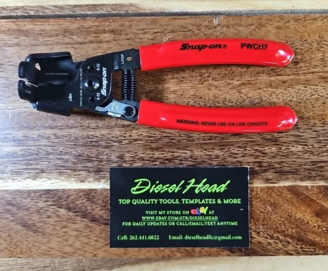 *NEW* Snap On PWCH7 RED Handle - Wire Cutter, Stripper And Crimper Pliers.