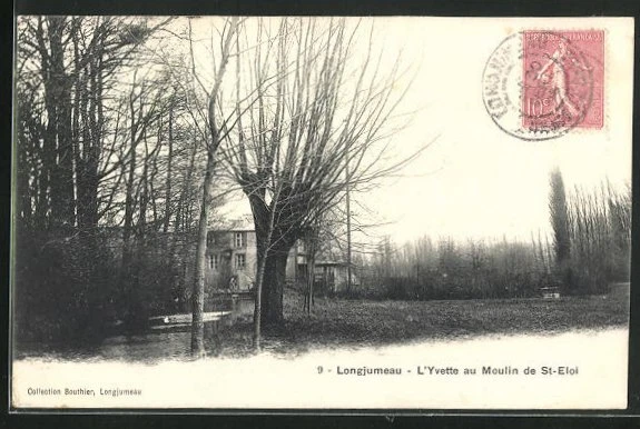 CPA Longjumeau, L´Yvette au Moulin de St-Eloi