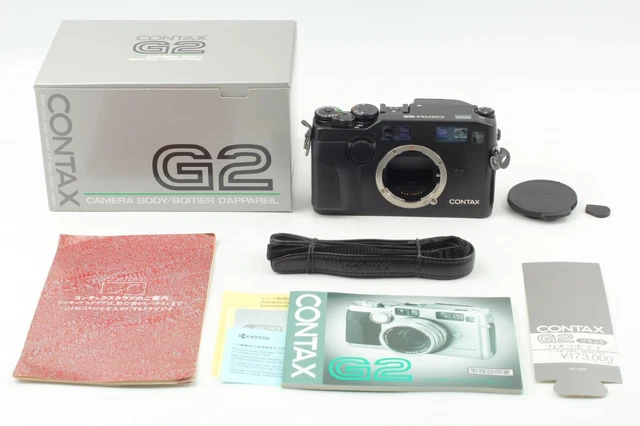 [CLA'd Near Mint in BOX] CONTAX G2 Black Body Rangefinder 35mm Film Camera Japan