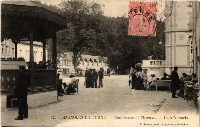 CPA BAGNOLES-de-l'ORNE - Thermal Establishment - Victoria Court (435533)