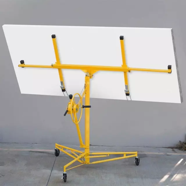 Drywall 11' Lift Panel Hoist Dry Wall Jack Lifter Construction Adjustable Height