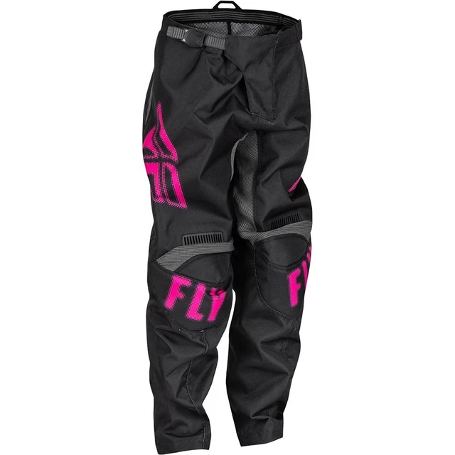 FLY F-16 Kids Motocross Pants Black Pink Enduro Crosspants Quad ATV MX