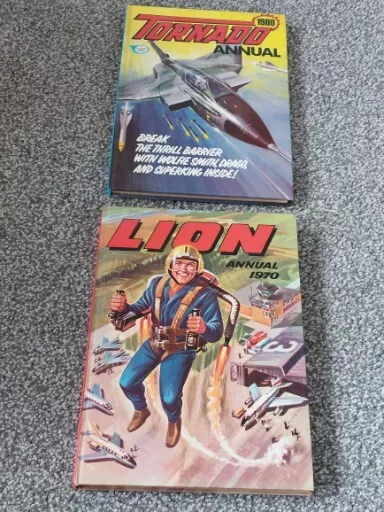 LION ANNUAL 1970 and TORNADO ANNUAL 1980..GOOD CONDITION