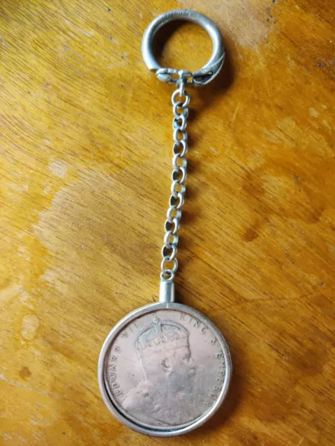 1908 pendentif argent un dollar Edward VII