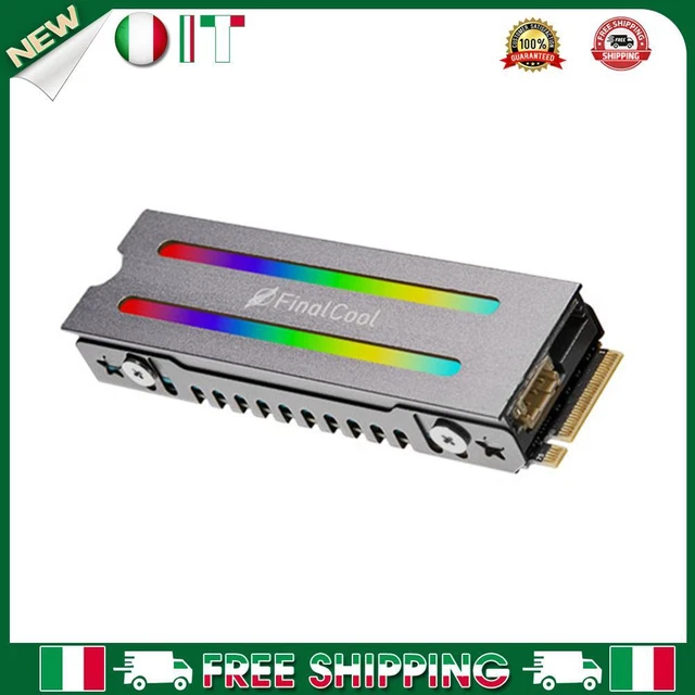 Dissipatore M.2 SSD NVMe - In Lega Di Alluminio, Con Pad Termico | Per PC, Compatibile Con 2280, Nero - Foto 5