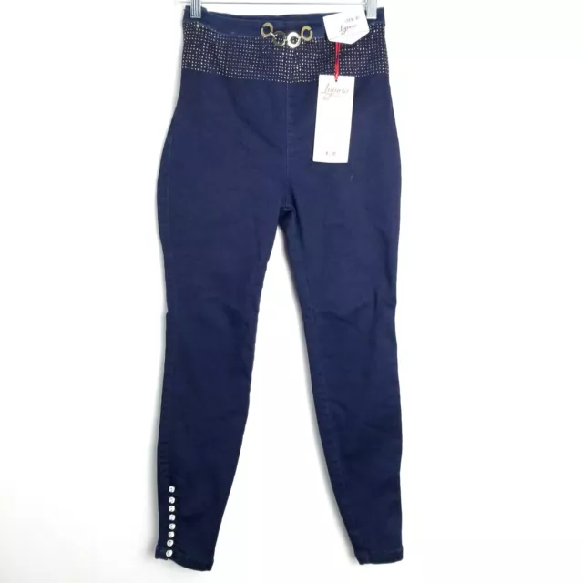 BLUE SKINNY SEXY Colombian Jeans High Rise Levanta Cola Slim Push