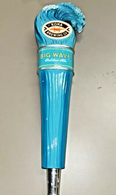 Beer Tap Handle Kona Brewing Big Wave mancave 11” pub bar kegerator tapper