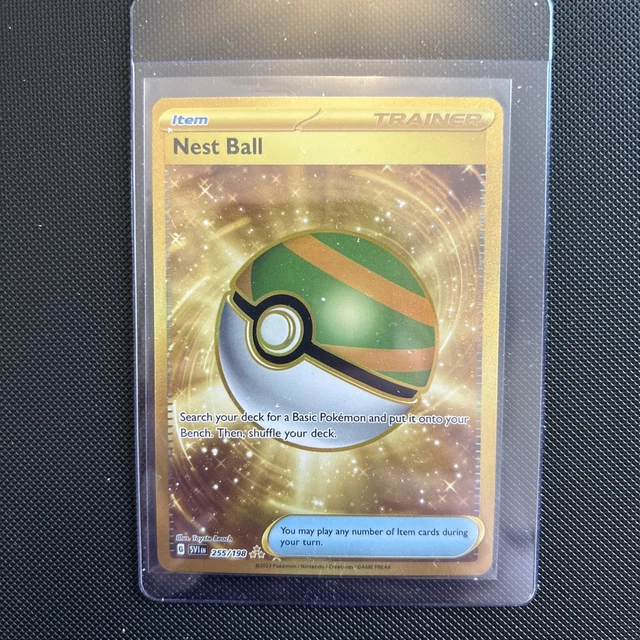 golden nest ball pokemon card scarlet and violet - 255/198 - & - Secret Rare Shuffle your deck afterward. Nest Ball #255 Prices |