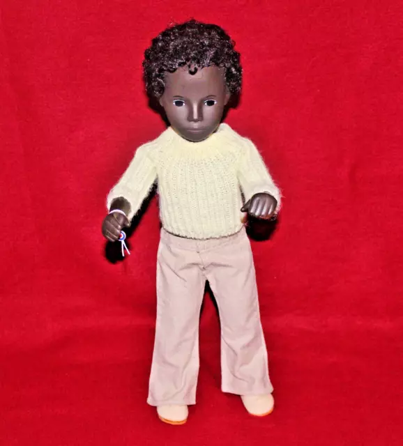Vintage 16" Sasha Doll 319 Caleb,Black Hair brown Eyes,Tag,No Box,Catalogue,UK.