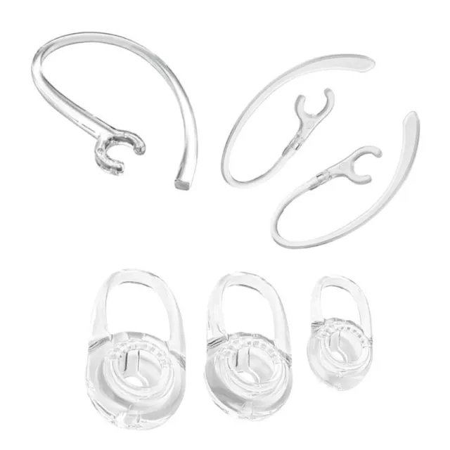 Earplugs Silicone Ear Plugs Clear Hooks forPlantronics Marque M155/2M165