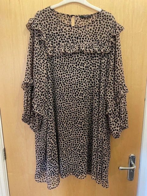 ASDA GEORGE SIZE 22 women s leopard print dress 4.99 PicClick UK