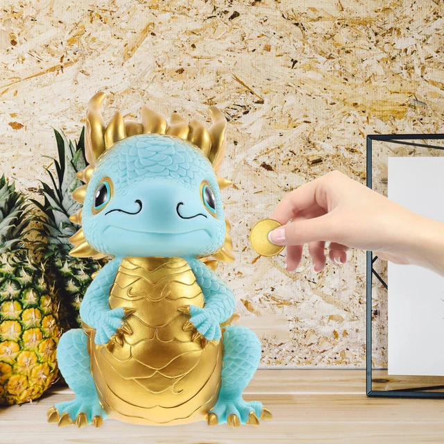Figurine Dragon 3D Avec œuf - Dragon Doré De 23cm, œuf De 12cm, Jouet Collection Pour Enfants - 10
